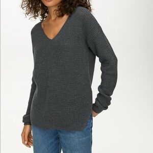 Black Tape Relaxed Fit Waffle Sweater NWOT